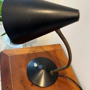 Lampe de bureau noire réglable mid-century (1950-1960) Helo Leuchten