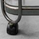 Carrello in metallo con ripiani in vetro anni ’60 vintage modernariato