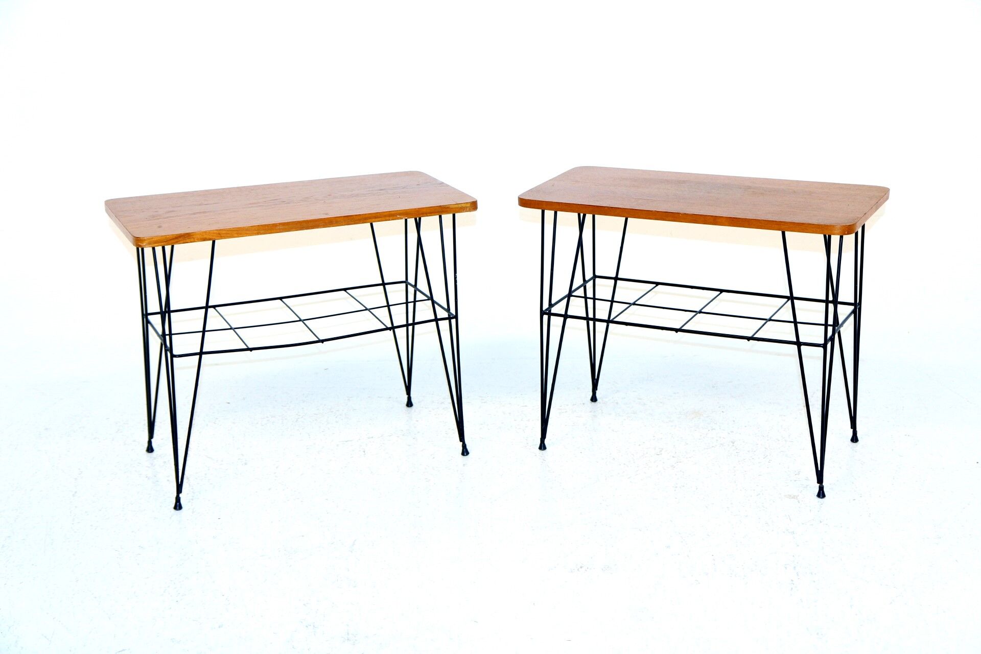 Set of 2 tables "Stringbord" in teak, Sweden, 1950