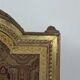 Louis XVI gilded wooden fire screen with tapestry
