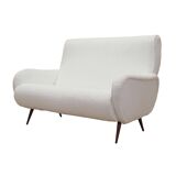 White sofa, Italian design, 1970s, production: Italy
