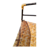 Garden table and wrought iron chair