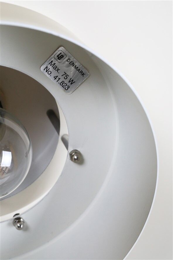 Lyskær Belysning “U.F.O” pendant lamp / Space Age / Danish modern design / gold / brass / aluminium / 1970s