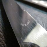 Set of 12 dessert knives stainless blades Adrien Bergeon goldsmith