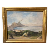 Baie de Naples, tableau ancien