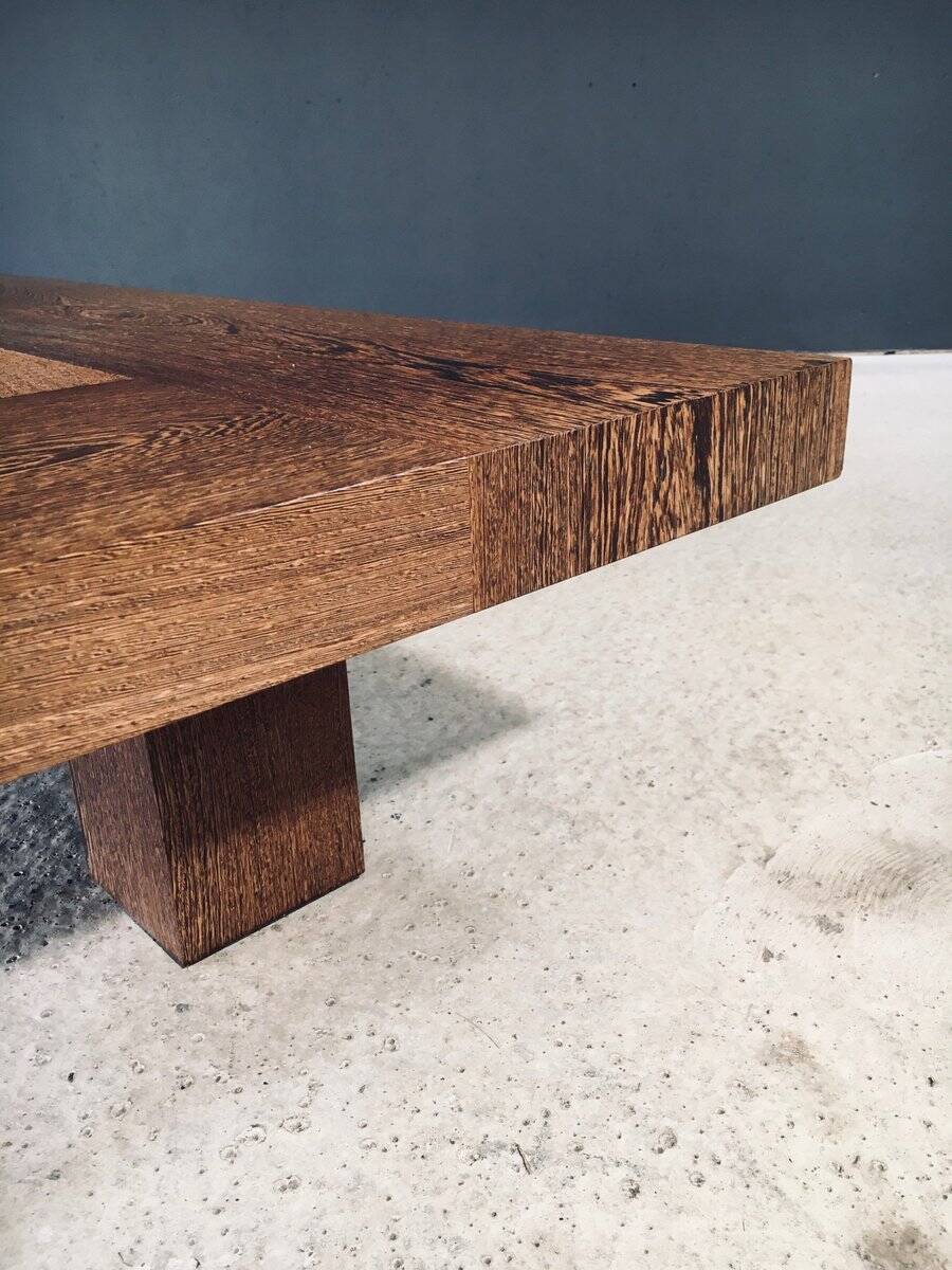 Postmodern Wengé Coffee Table, 1990s