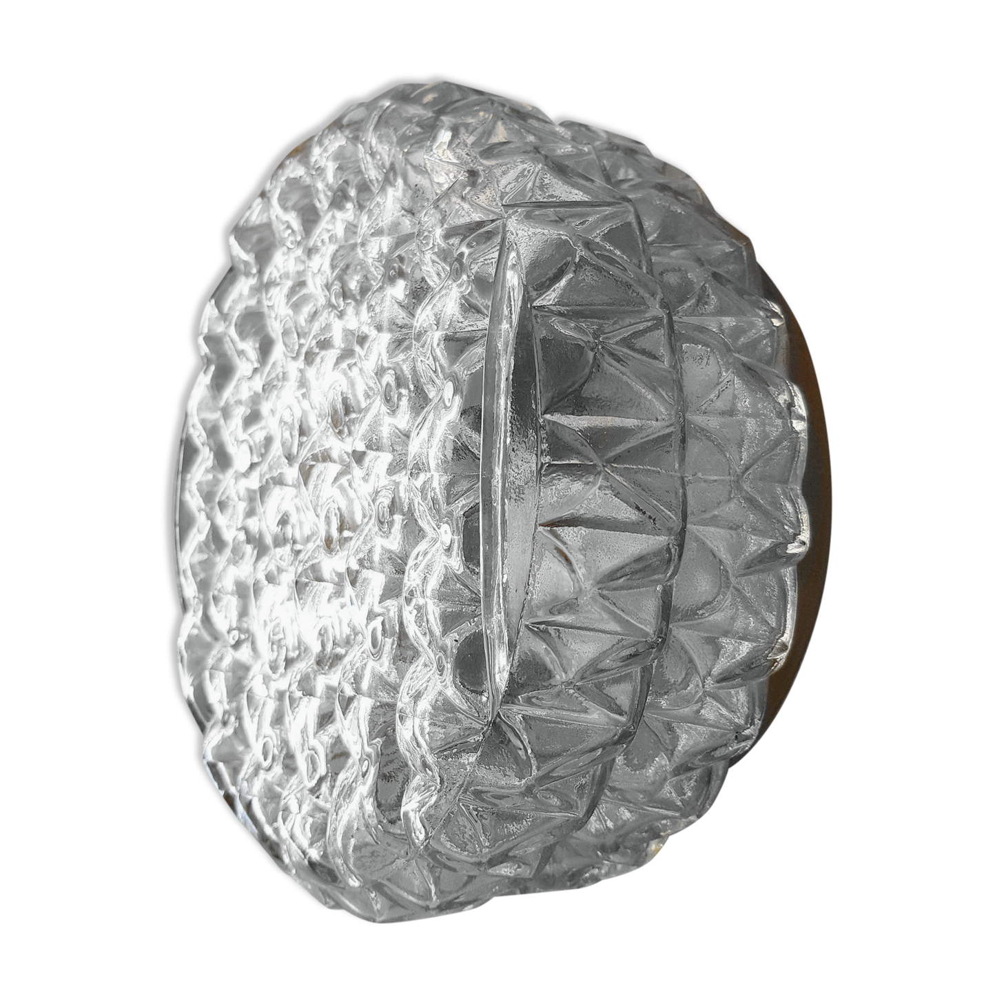 60s golden glass ceiling lamp