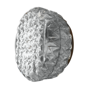 Lampe de plafond en verre doré