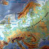 School map post vintage Europe edition MDI poster