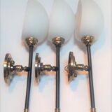 1950 Lunel articulated torchiere wall lights