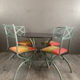Table and Chairs Set “Villa D'Este” Collection by Pierre Vandel