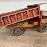 Vintage toy: wooden dump truck Dejou