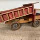 Vintage toy: wooden dump truck Dejou