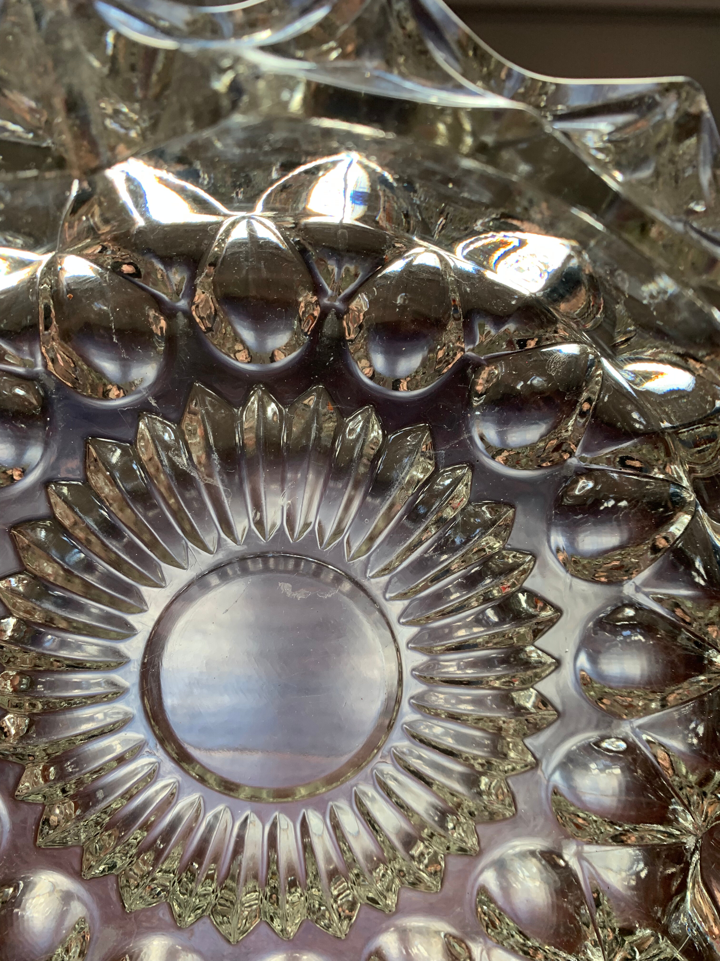 Cendrier en cristal vintage
