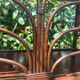 Vintage rattan bookshelf