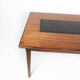 Coffee table in rosewood and black slate of Danish design, 1960s