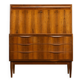 Danish Design Rosewood Secretaire by Erling Torvits for Klim Mobelfabrik, 1960s