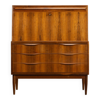 Danish Design Rosewood Secretaire by Erling Torvits for Klim Mobelfabrik, 1960s