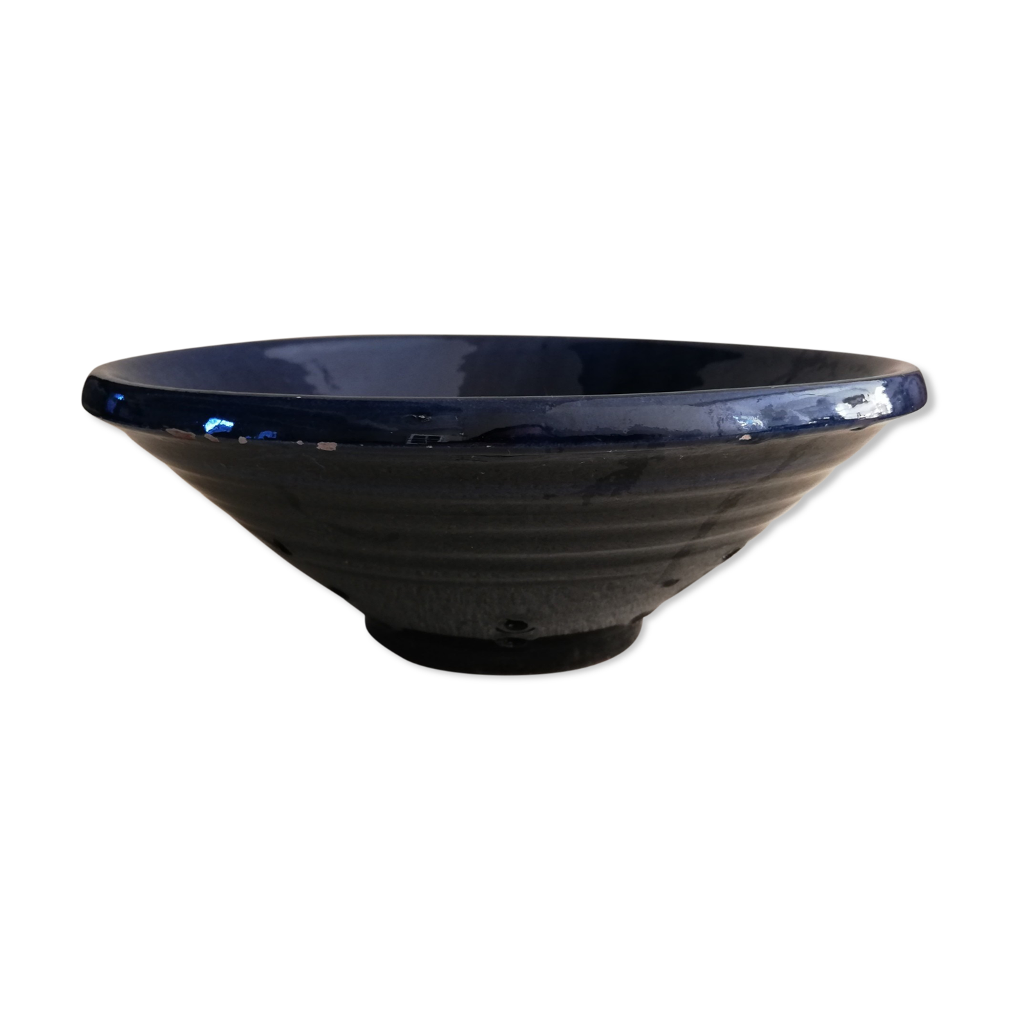Glazed terracotta dish
