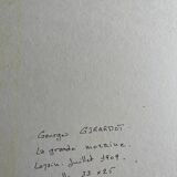 Watercolor painting g. girardot (1856-1914) "la grande morzine" leysin 1909