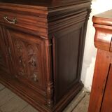 Henri II 2-part oak sideboard from the 19th century