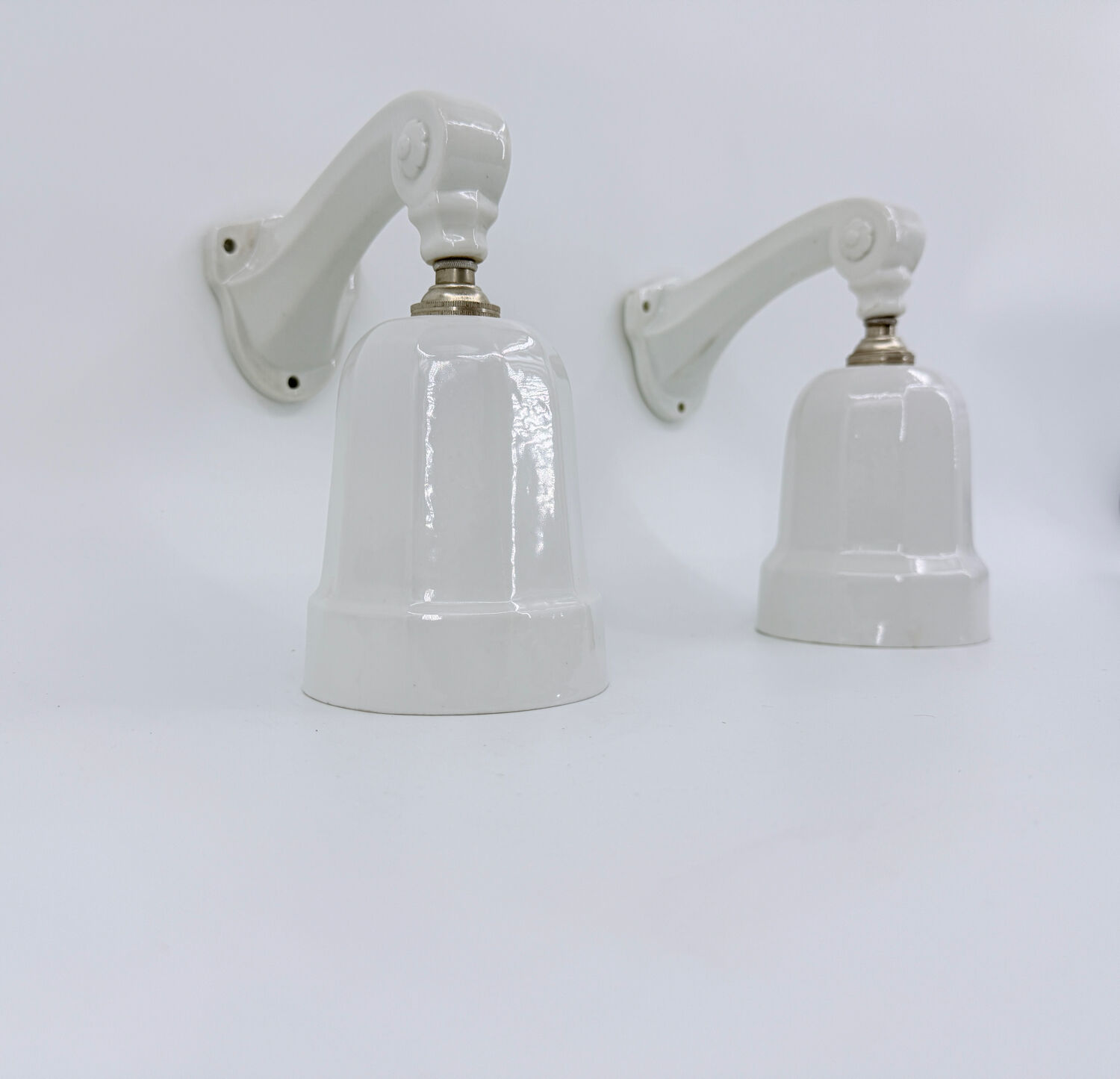 Art Deco porcelain wall lights