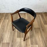 Vintage Scandinavian teak armchair model 213 by Th Harlev for Farstrup Møbler, 60s