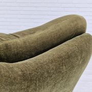 1970s, Swedish design by Swedfurn, Slätta Möbler, 3 seater sofa, vintage velour.