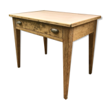 Farmhouse table with compartmentalized drawer