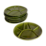 Seven vintage niderviller ceramic plates
