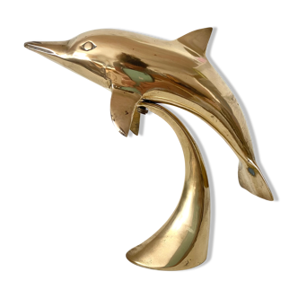 Vintage brass dolphin