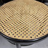 4 chairs bistro cané wood courbet