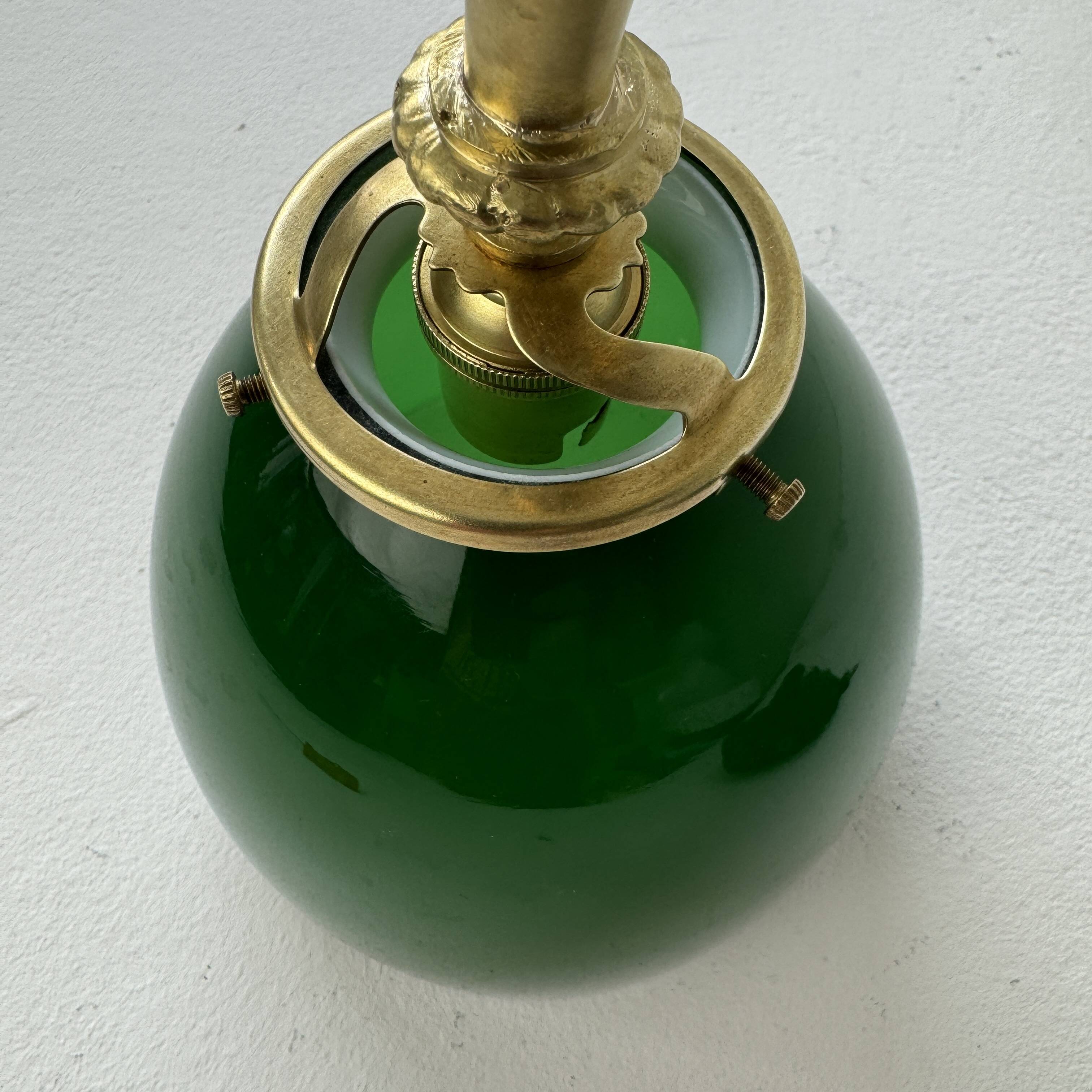 Antique articulated opaline wall light