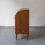 Rolltop secretary in mahogany by Egon Ostergaard, Sweden 1960’s