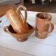 2 mugs + stoneware creamer