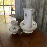 Bavaria Seltmann Weiden green and white porcelain coffee service - set of 2