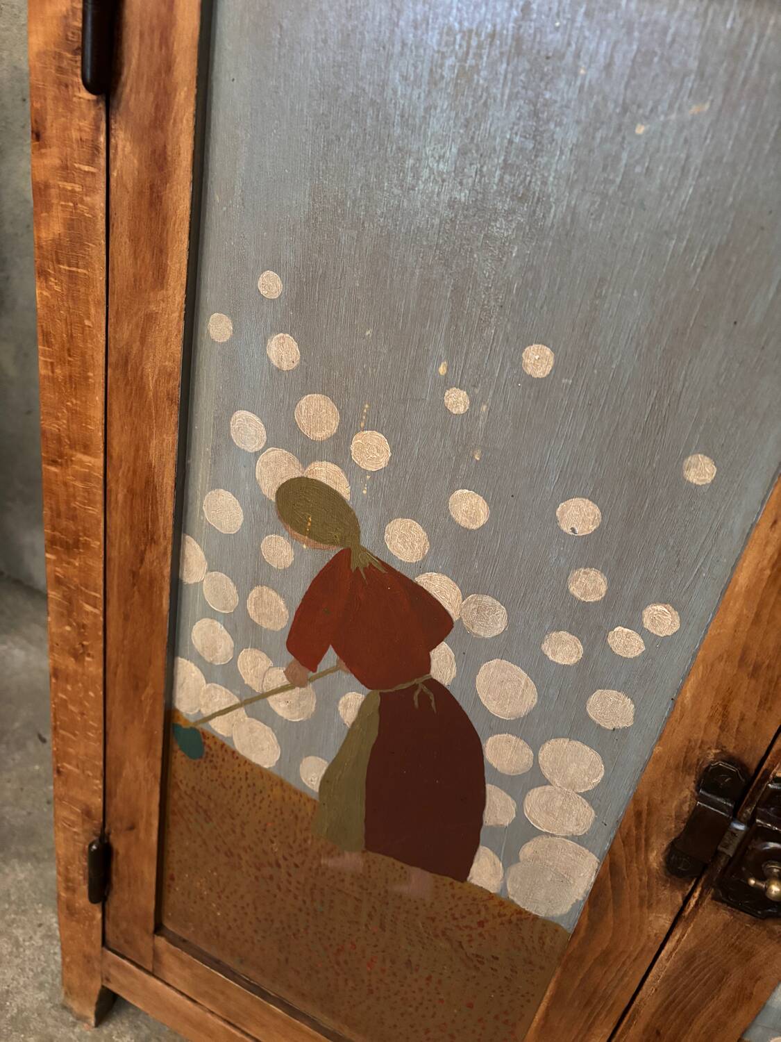 Parisian buffet naive painting