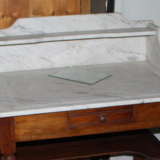 Marble and pine dressing table