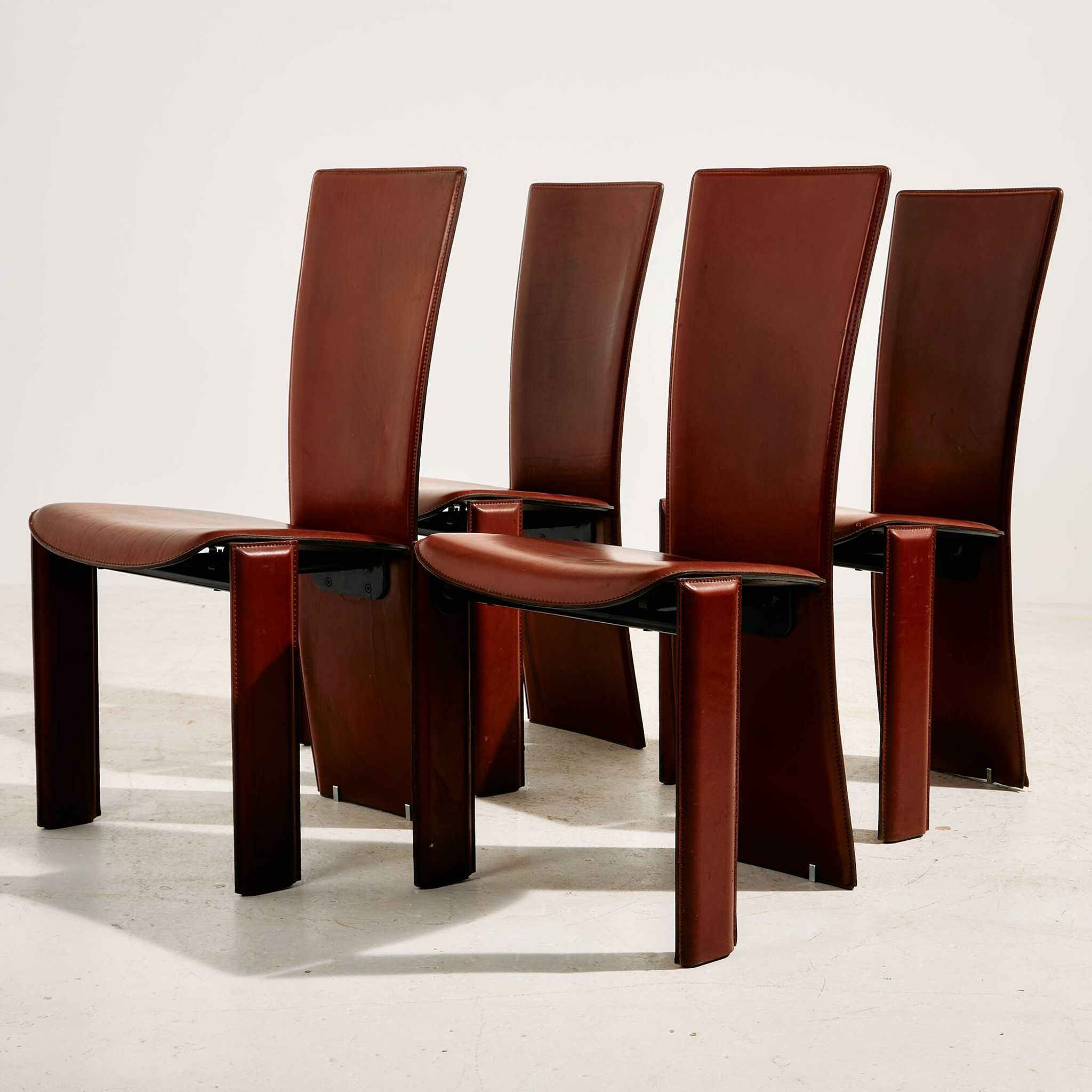 Pietro Costantini leather dining chair, set of 4