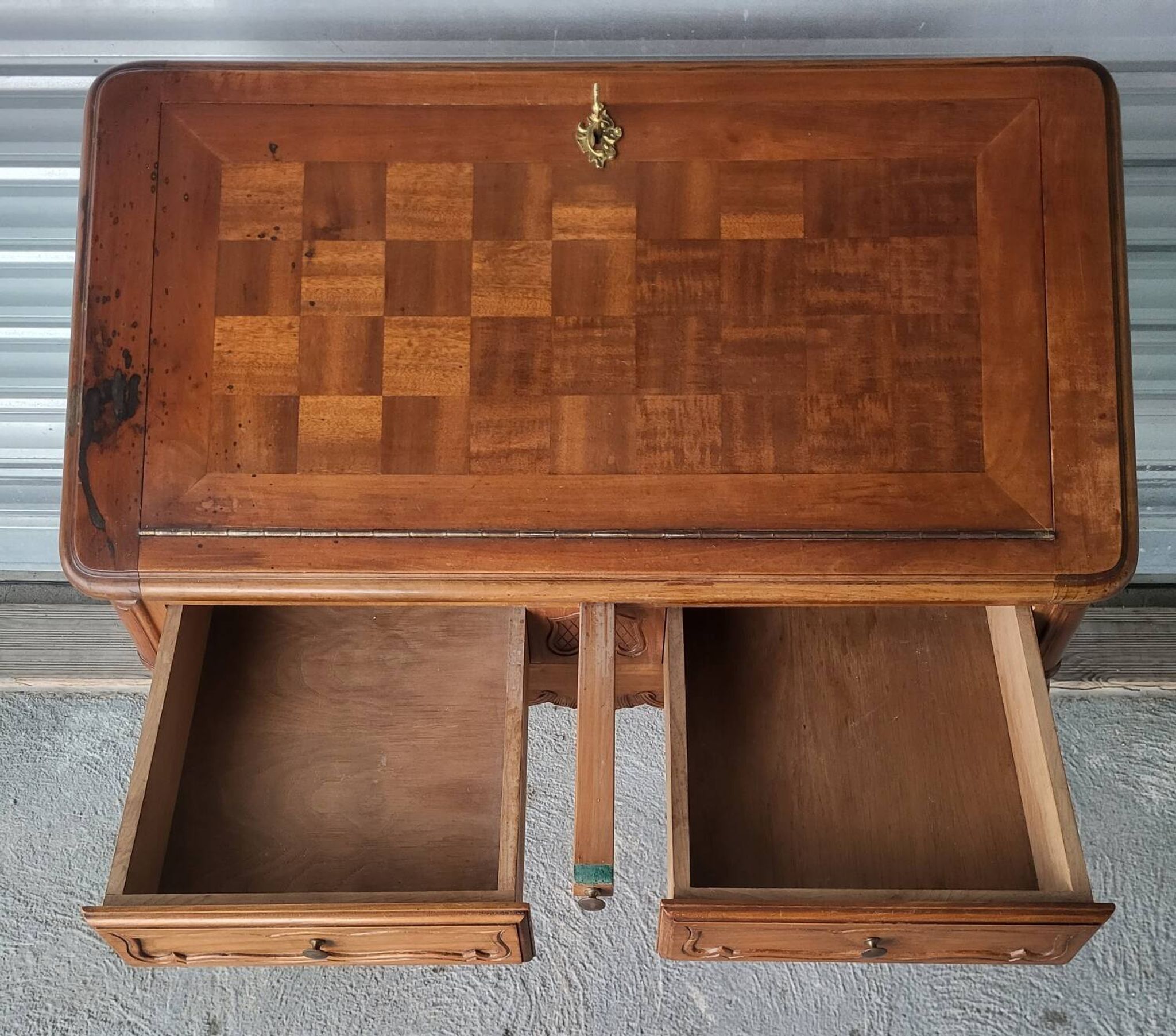 Sloping desk, writing table in Louis XV style