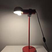 70s Red Table Lamp fully adjustable