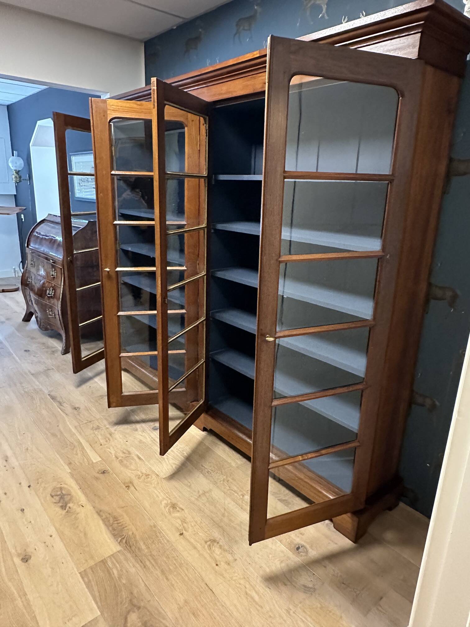 Large antique bookcase