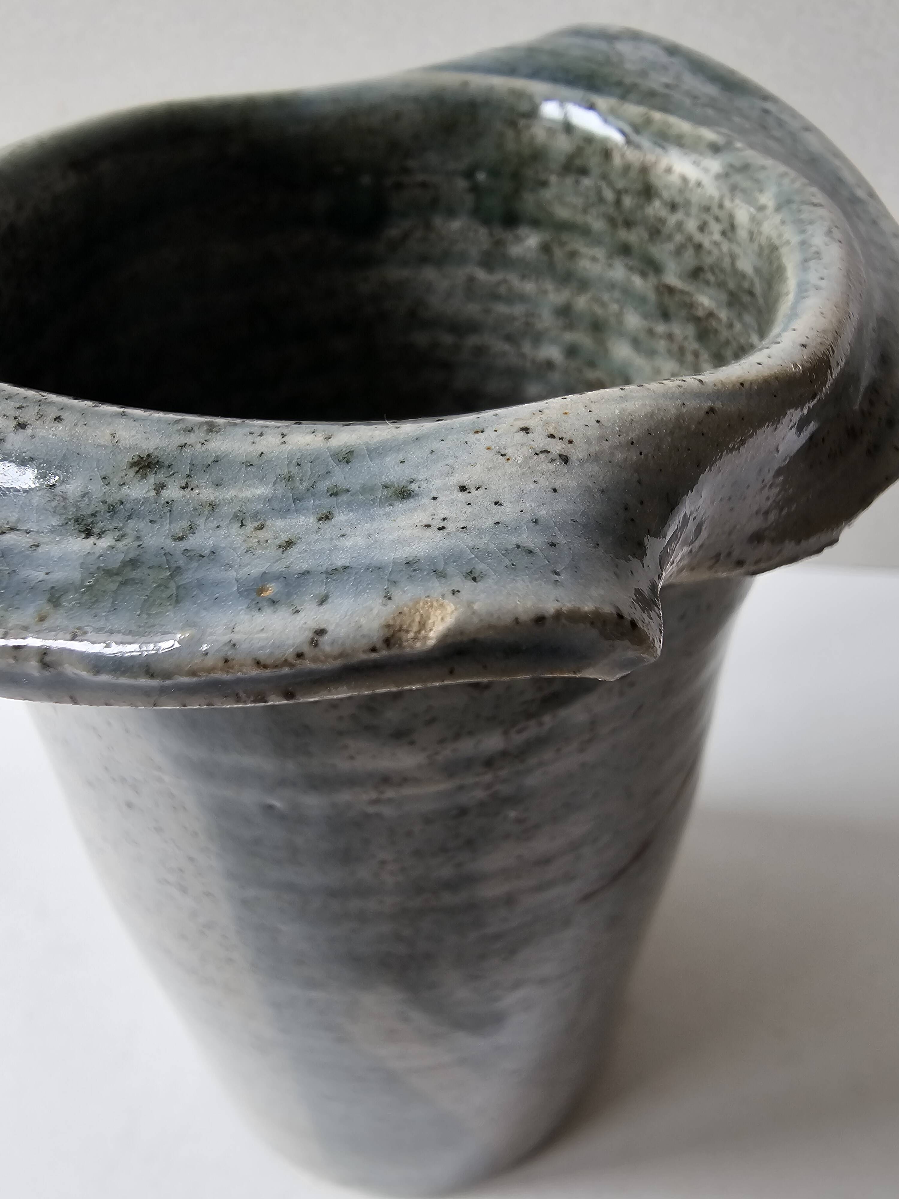 Free-form ceramic vase by colette szostak