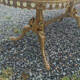 Bronze and marble coffee table