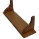 Vintage book shelf wall rack 1970s wood minimalist design