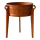 1960s Scandinavian Teak Planter with Metal Insert