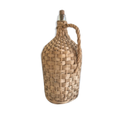 Demijohn old dress in vintage rattan