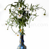 Blue Murano vase by Carlo Moretti