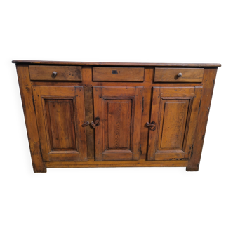 Vintage rustic Parisian sideboard 3 doors 3 drawers