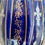 Two-handled baluster vase in late 19th century earthenware from the Gustave Asch factory (1856-1911)
